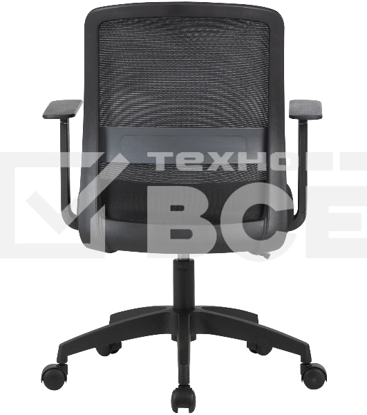 Кресло компьютерное Cactus CS-MC333-BK черный, сиденье черный, сетка/ткань, низк.спин. крестов. пластик, пластик черный