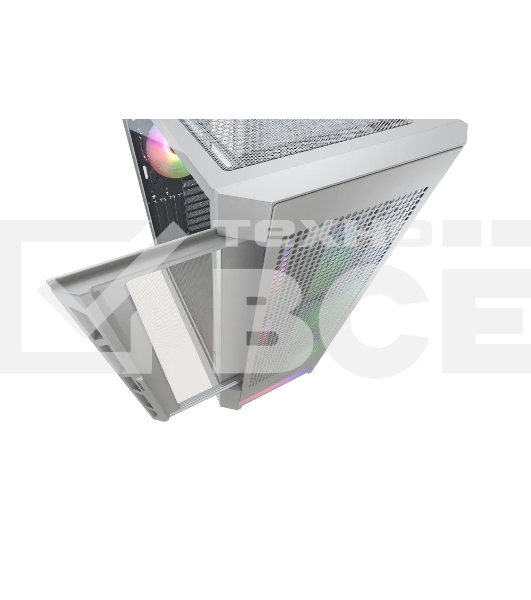 Компьютерный корпус Cougar Airface RGB White, 2х140мм + 1x120mm ARGB Fan, ARGB Fan Hub, без БП, белый, ATX