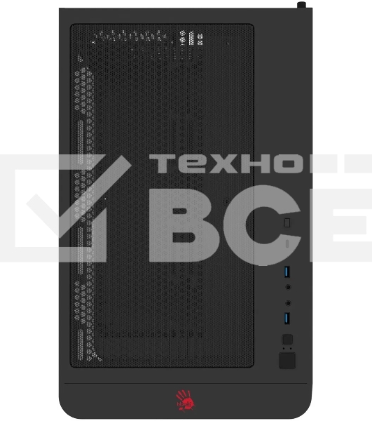Компьютерный корпус Bloody BD-CC113 черный без БП ATX 10x120мм 2xUSB 3.0 audio bott PSU