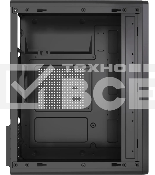 Компьютерный корпус Accord ACC-M258-01B черный без БП mATX 4x120мм 2xUSB2.0 audio