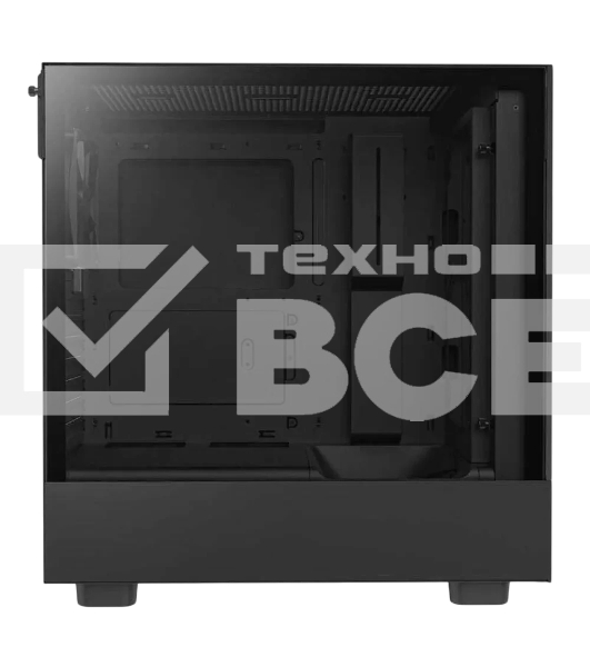 Компьютерный корпус без блока питания Case NZXT H5 Flow RGb, Midi-Tower, TG, 3x120мм RGb + 1x120мм, 1xUSB-A 3.2 + 1xUSB-C 3.2, E-ATX, ATX, mATX, mITX черный