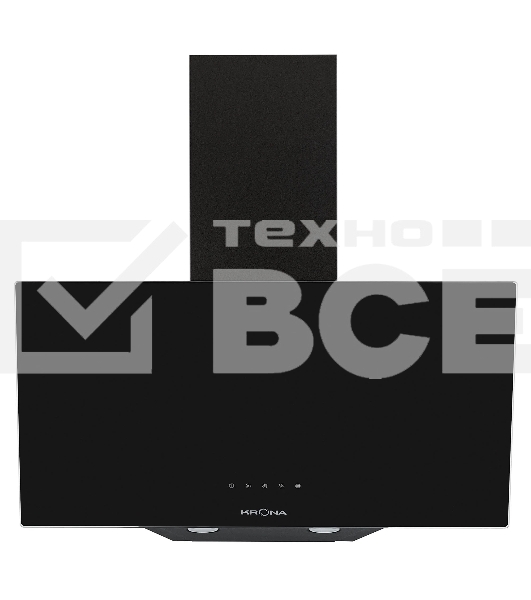 Наклонная вытяжка Krona HELGA 600 черный S