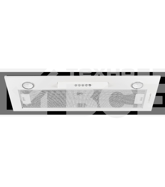 Вытяжка встраиваемая Kuppersberg Inlinea 70 WX белый/нержавеющая сталь, 70 см, 1300 куб. м/ч, 41 дБ