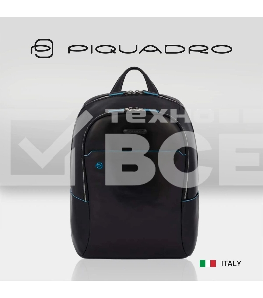 Рюкзак для ноутбука Piquadro Blue Square CA3214B2/N черный натур.кожа
