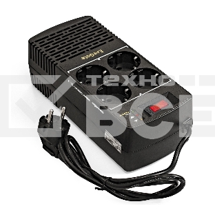 Стабилизатор ExeGate Power AD5000-1200 (1200VA/600W, диапазон 150...280В, 4 евророзетки)