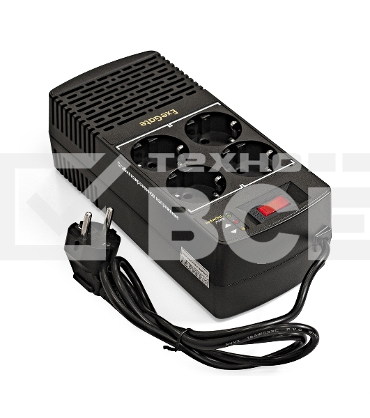 Стабилизатор ExeGate Power AD5000-1200 (1200VA/600W, диапазон 150...280В, 4 евророзетки)