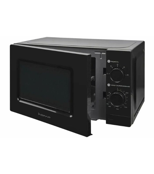 Микроволновая печь HOME HMM207BB черный, 20 л, 700 Вт, переключатели - поворотный механизм