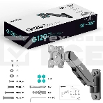 Кронштейн (держатель) ONKRON G120 для телевизора 13'-34' дюймов настенный, черный, фото3