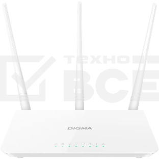 Роутер беспроводной Digma DWR-N302 N300 10/100BASE-TX белый (упак.:1шт)