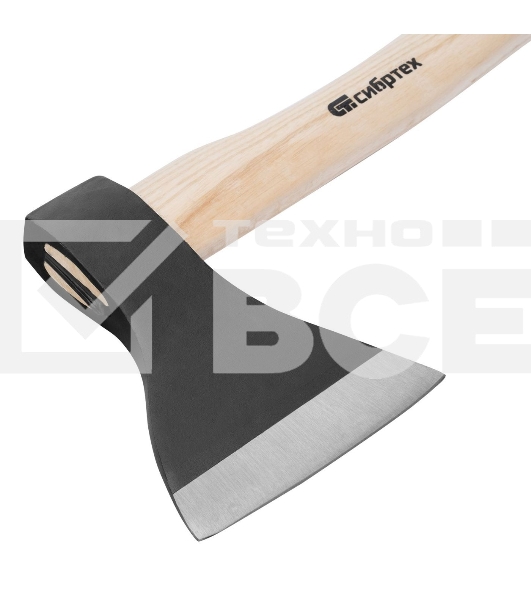 Топор Сибртех ТП11-10, 1000 г, в сборе, кованый, деревянное топорище