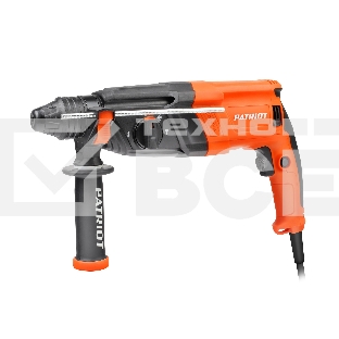 Перфоратор Patriot RH 263, SDS+, мощность 880 Вт, 2.9 Дж, 3 режима работы, макс.диаметр 26мм, глубиномер, кейс