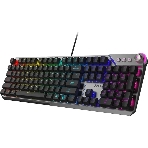 Клавиатура MSI STRIKE 600 Silent механическая серый/черный USB Multimedia for gamer LED (подставка для запястий) (S11-04RU256-CLA), фото6