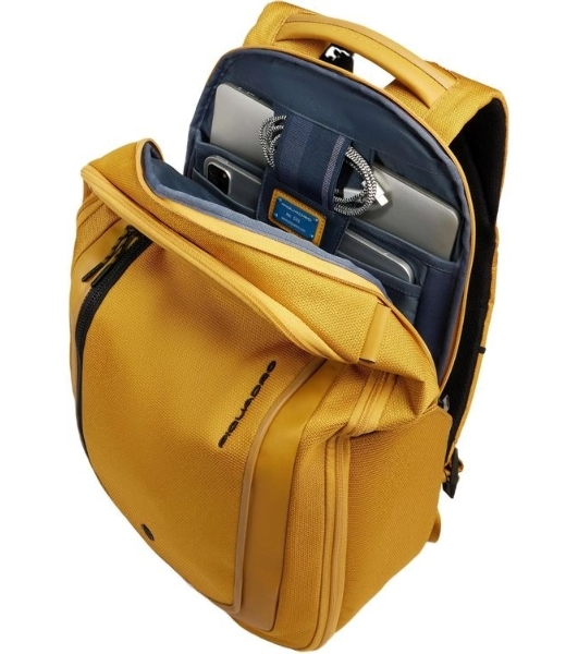 Рюкзак мужской Piquadro Lyss CA6928S143BM/G желтый полиэстер/натур.кожа