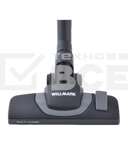 Пылесос Willmark VC-2631CYM серебристый, 450/2000 Вт, уборка сухая, пылесборник контейнер циклонного типа, 2.5 л