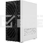 Компьютерный корпус Ginzzu GL 185 White боковая дверца закаленное стекло на петлях на магнитах, фото 1