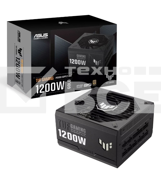 Блок питания ASUS TUF-GAMING-1200G (90YE00S0-B0NA00), 1200Вт, 80 PLUS Gold, 135мм, модульный, черный