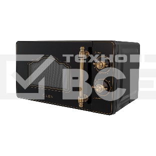 Микроволновая печь LEX FSMO M.02 BL черный, 20 л, 700 Вт, переключатели - поворотный механизм