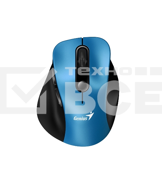 Мышь беспроводная Genius Ergo 9000S синий, 2400 dpi, радиоканал, USB, кнопки - 6