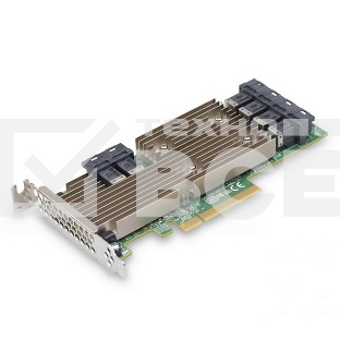 HBA-адаптер Broadcom 9305-24i SGL (05-25699-00 / 03-25699-02007) PCIe 3.0 x8 LP, SAS/SATA 12G HBA, 24port(6*int SFF8643), 3224 IOC