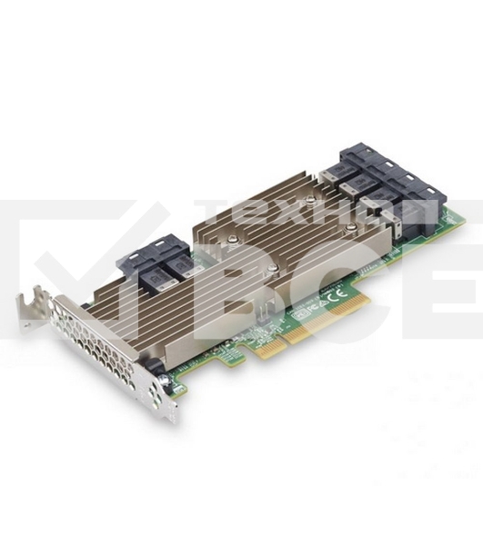 HBA-адаптер Broadcom 9305-24i SGL (05-25699-00 / 03-25699-02007) PCIe 3.0 x8 LP, SAS/SATA 12G HBA, 24port(6*int SFF8643), 3224 IOC