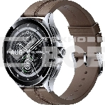 Смарт-часы Xiaomi Watch 2 Pro - 4G LTE Silver Case with Brown Leather Strap M2233W1 (BHR7210GL), фото 1