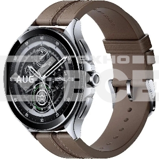 Смарт-часы Xiaomi Watch 2 Pro - 4G LTE Silver Case with Brown Leather Strap M2233W1 (BHR7210GL)