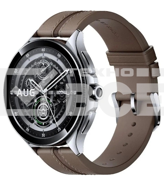 Смарт-часы Xiaomi Watch 2 Pro - 4G LTE Silver Case with Brown Leather Strap M2233W1 (BHR7210GL)