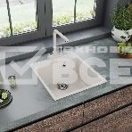 Кухонная мойка Maunfeld Perla 460 MFQS-460W кремовый, фото2
