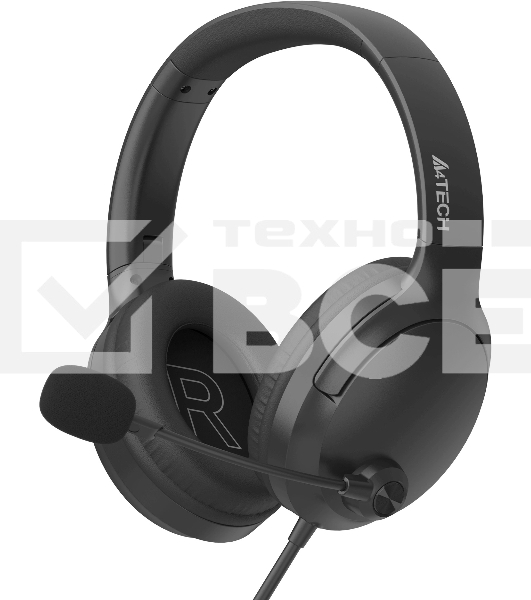 Наушники с микрофоном A4Tech Fstyler FH280U черный 2м мониторные USB оголовье