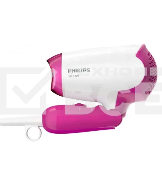 Фен Philips BHD003/00 1400Вт, розовый/белый