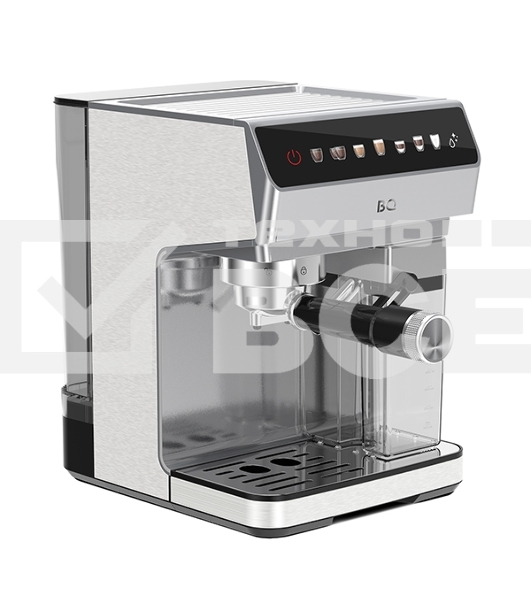 Кофеварка рожковая BQ CM7004 серебристый, исп. кофе - молотый, 1,6 л, 1450 Вт, 20 бар