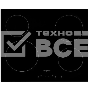 Электрическая варочная поверхность Hotpoint HR 6T1 C, независимая, черный