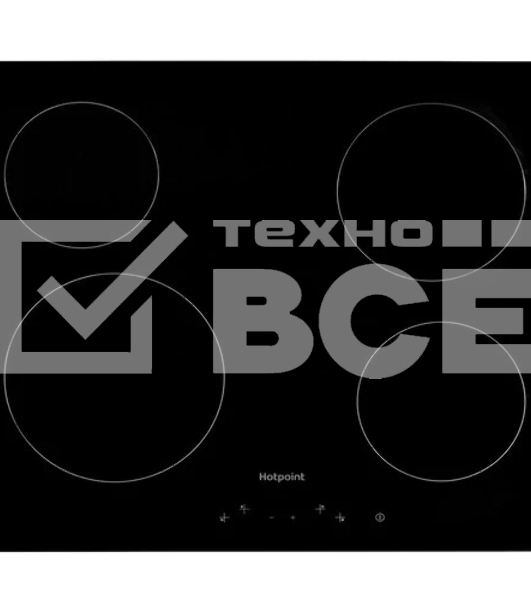 Электрическая варочная поверхность Hotpoint HR 6T1 C, независимая, черный