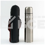 Термос Diolex DX-1000-B 1000 мл, с узкимгорлом, в чехле, нержавеющая сталь, фото4