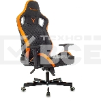 Кресло игровое Knight OUTRIDER черный/оранжевый ромбик эко.кожа с подголов. крестовина металл, фото33