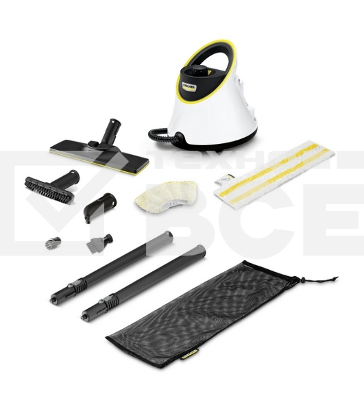 Пароочиститель напольный Karcher EasyFix SC 2 Deluxe 1500Вт белый