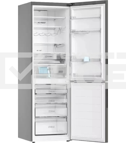 Холодильник Haier C2F636CFRGU1 серебристый двухкамерный 256/108 л морозилка снизу, No Frost