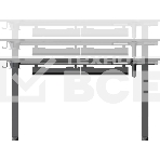 Стол для компьютера Cactus CS-EDXL-GbK столешница МДФ, черный карбон, каркас черный 140x60 см, фото17