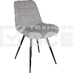 Стул для дома Бюрократ CH-K2_4 комплект 4 шт св. серый Holland 09 металл черный на ножках (CH-K2_1/HL09_4), фото9