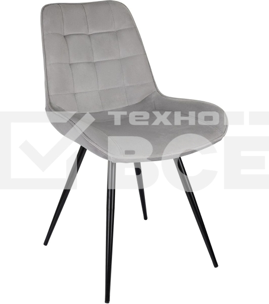 Стул для дома Бюрократ CH-K2_4 комплект 4 шт св. серый Holland 09 металл черный на ножках (CH-K2_1/HL09_4)