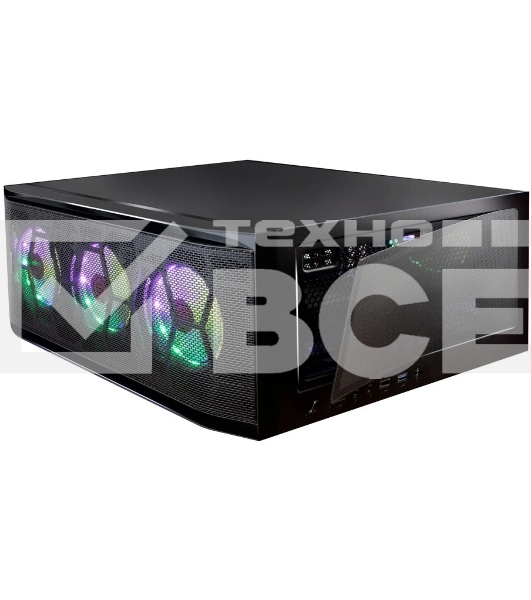 Компьютерный корпус Ginzzu GL300 FAN 12CM RGb*4 USB 3.0 Window