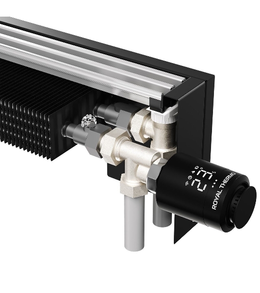 Конвектор напольный Royal Thermo STEP-130/130/1600-2-N-BL-LG-BL