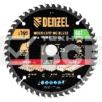 Пильный диск по дереву Denzel ф165 х 20 мм, 48 зубьев 733257, фото 1