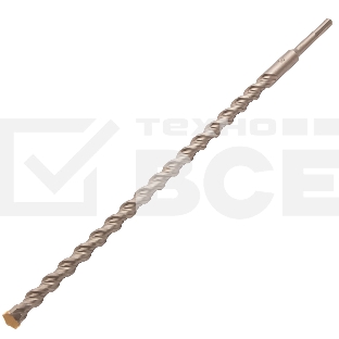 Бур по бетону Denzel двойная спираль, Cobalt W-tip, 18x460 мм, SDS PLUS