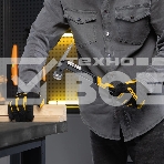 Молоток строительный Denzel 450 г, цельнокованый, боек с магнитом, двухкомп. обрезин. рук-ка, фото10