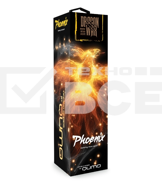 Игровой коврик Qumo Phoenix для мыши, 280x230x3 мм
