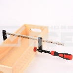 Струбцина F-образная усиленная Deli DL110525Z 250x50 мм, макс. усилие зажима 2000N, резьба 12мм, фото5