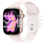 Умные часы Apple Watch Series 11 A3331 42мм OLED корп.розовое золото Sport Band рем.белый разм.брасл.:130-180мм (MEU04LW/A), фото 1