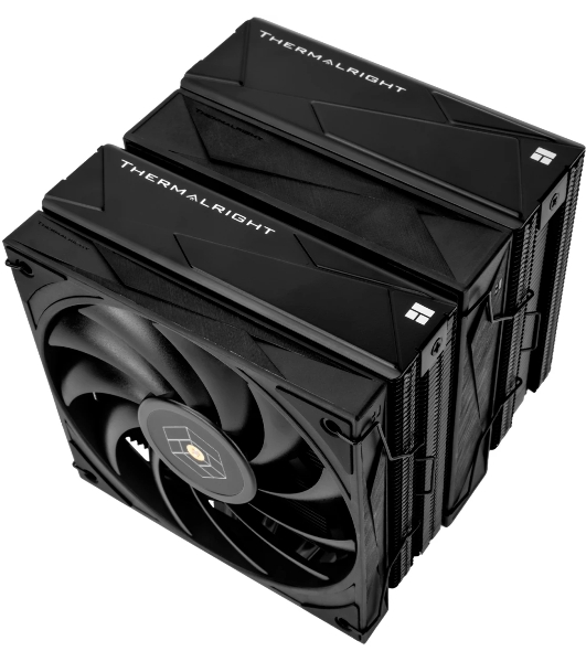 Устройство охлаждения (кулер) Thermalright Royal Knight 120 Soc-AM5/AM4/1200/1700/1851 черный 4-pin 28.4dB Al+Cu Ret (RK120-BL)