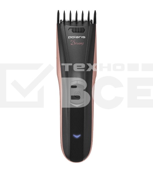 Машинка для стрижки Polaris PHC 0512RC маренго/серебро (насадок в компл:2шт)